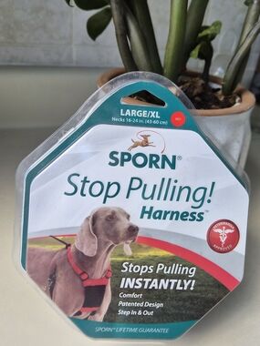 SPORN Stop Pulling Dog Harness - Red